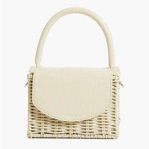 NWT: Wicker Wings Lemon & Natural Babing Bag